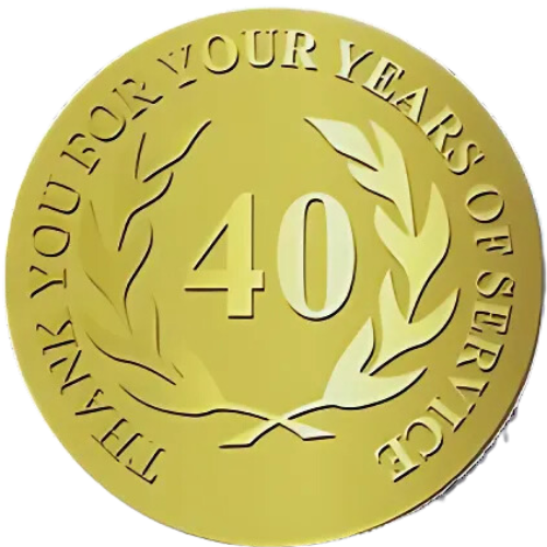40 Years Badge 40 Years Badge